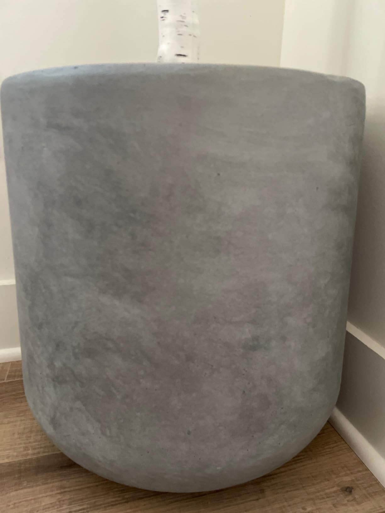 Kante 15.3" Dia Round Concrete Planter, Outdoor Indoor Large Plant Pots Containers with Drainage ... | Amazon (US)