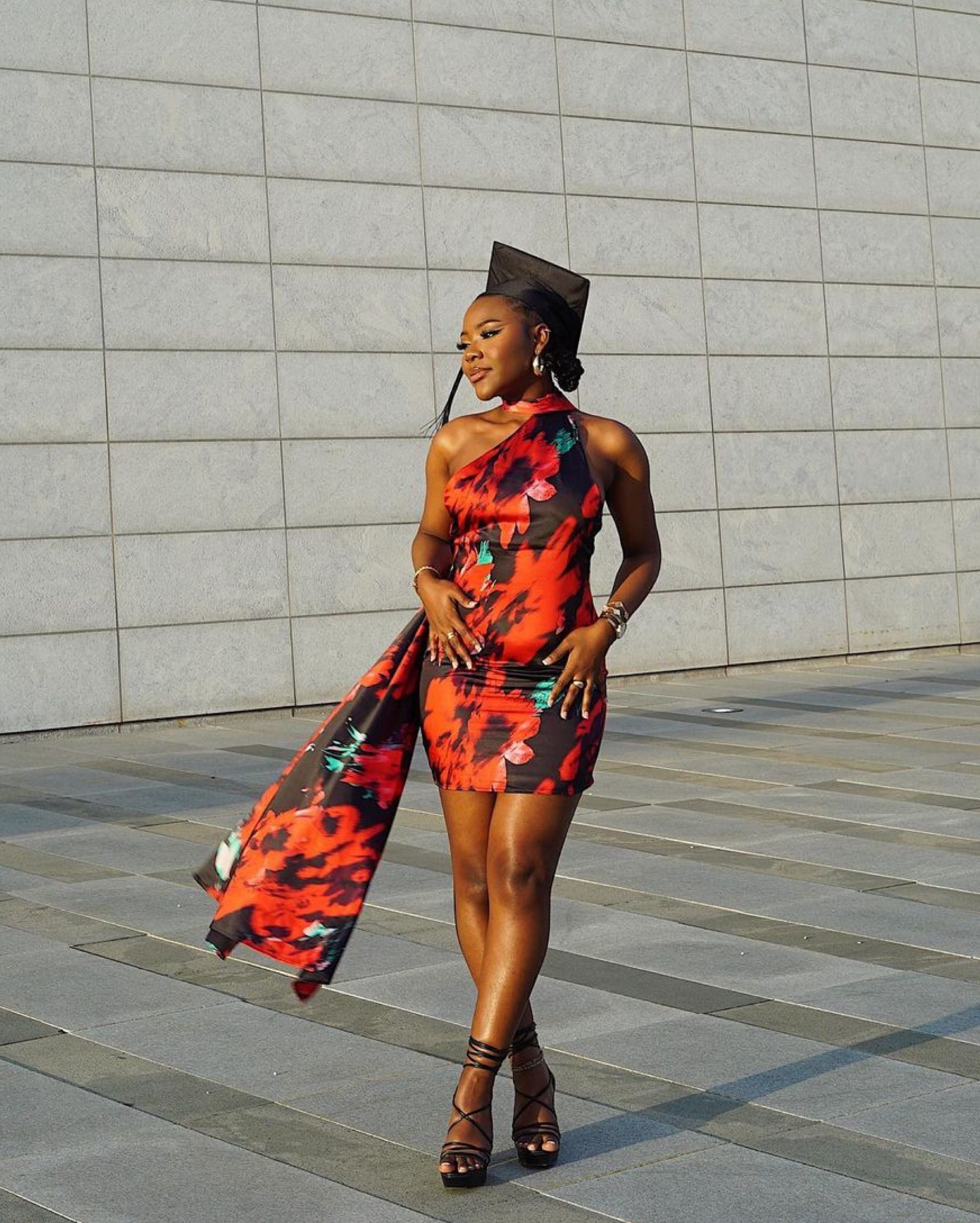 My floral scarf graduation mini dress was so perfect!😍 
#LTKfashion 

#LTKstyletip #LTKGiftGuide