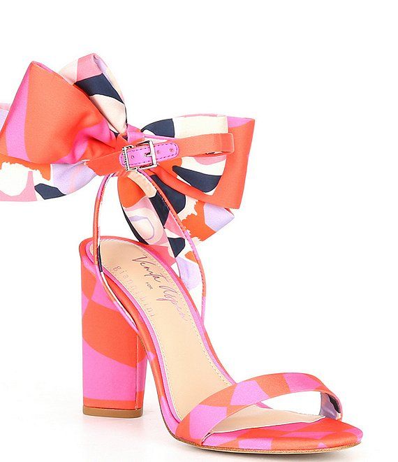 x Venita Aspen Amena Printed Bow Back Dress Sandals | Dillard's