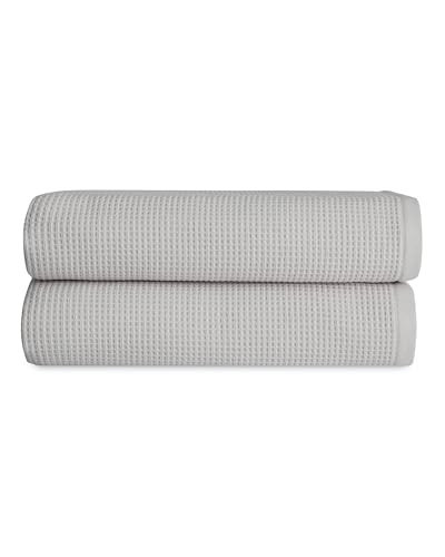 Cozy Earth Waffle Bath Towels - 60% Cotton 40% Viscose from Bamboo Bath Towels 30 x 58 Inches - Soft & Absorbent Terry, Reversible Mini Textured Waffle & Weave Pattern - 2 Pack | Amazon (US)