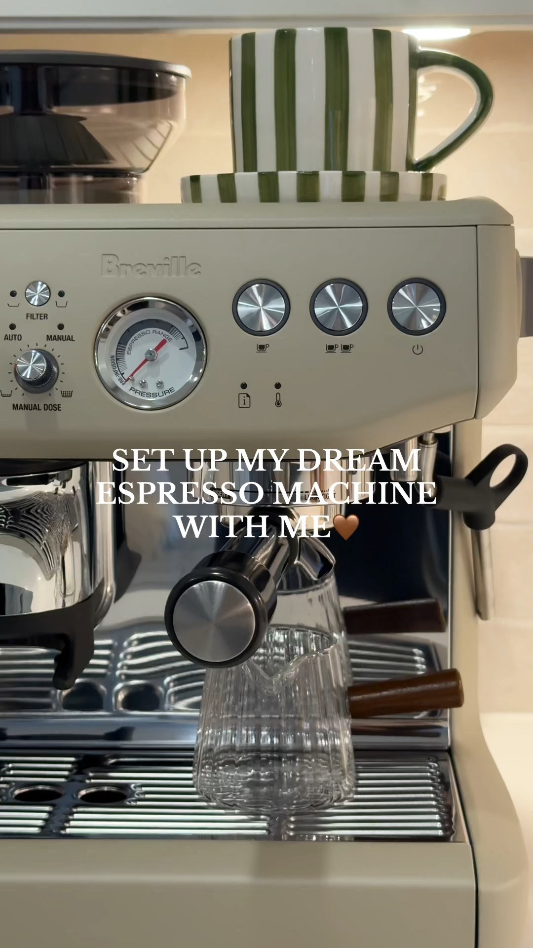 I have been obsessed with this color for so long!! I decided to go for it when I saw it was on sale 👀🤎 linking my coffee bar set up for you guys!!✨

#breville #espressomachine #coffeebar #homedecor 

#LTKHome