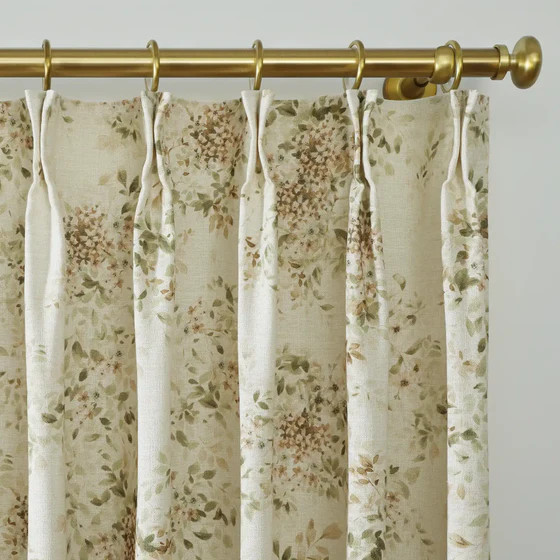 Holly Country Floral Drapery Pleated (102 inches Length Limit) | TWOPAGES