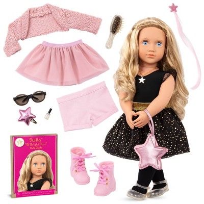 Our Generation Fashion Starter Kit in Gift Box Stella with Mix & Match Outfits & Accessories 18" ... | Target