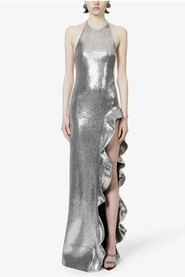 Rent Ruffle-trimmed sequined gown - David Koma | HURR | HURR 