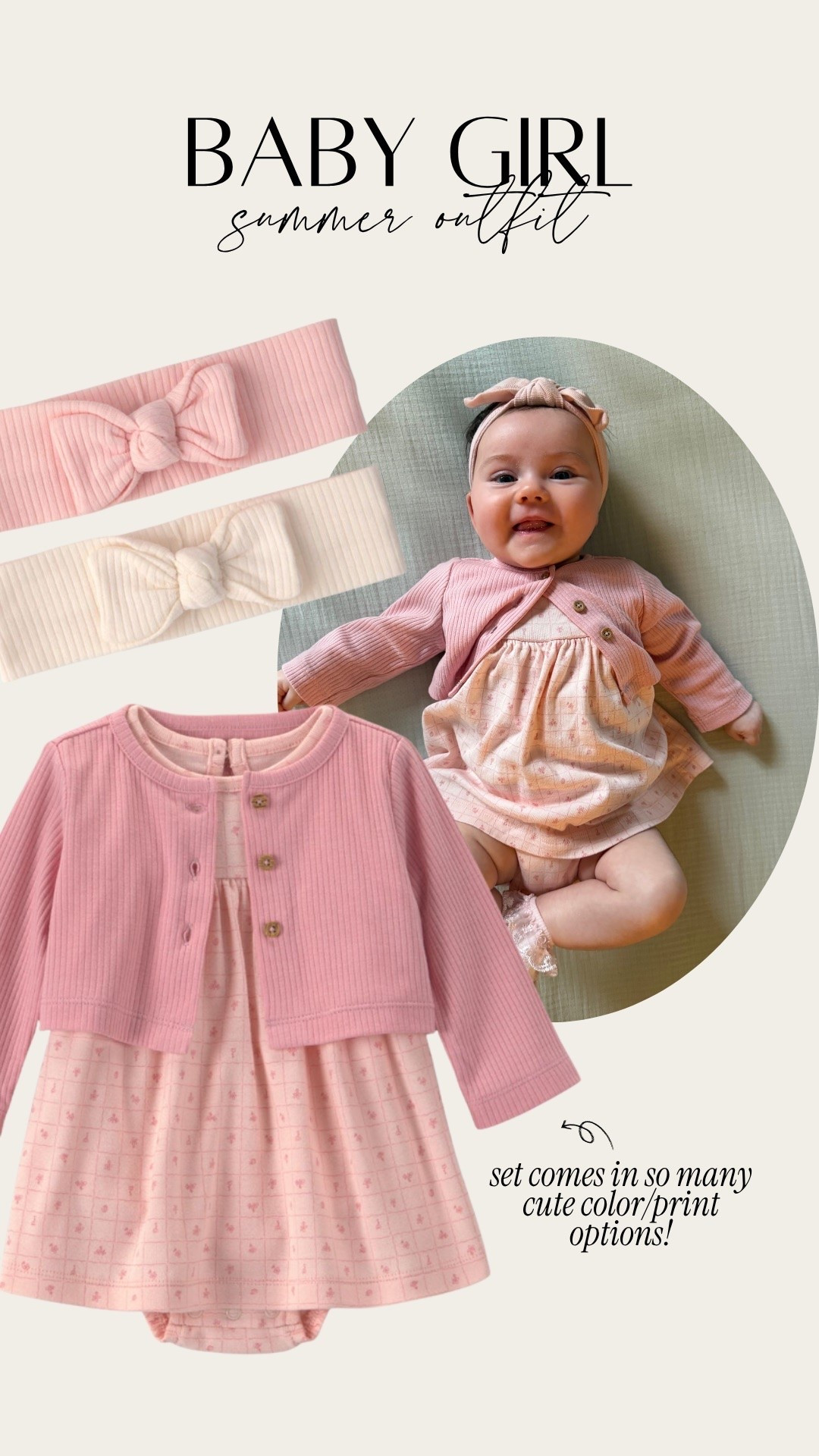 The most adorable @Carters baby girl set is on sale right now + comes in 4 colorways. Fits true to size + is 100% cotton. #carters #carterspartner

#LTKBaby #LTKKids