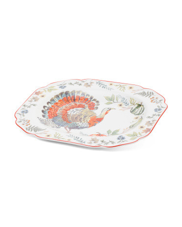 Vintage Turkey Pumpkin Platter | TJ Maxx