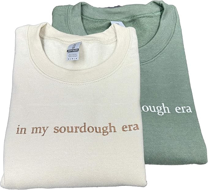 In My Sourdough Era Embroidered Crewneck Sweatshirt | Sourdough Starter | Gift for Her | Gift for... | Amazon (US)