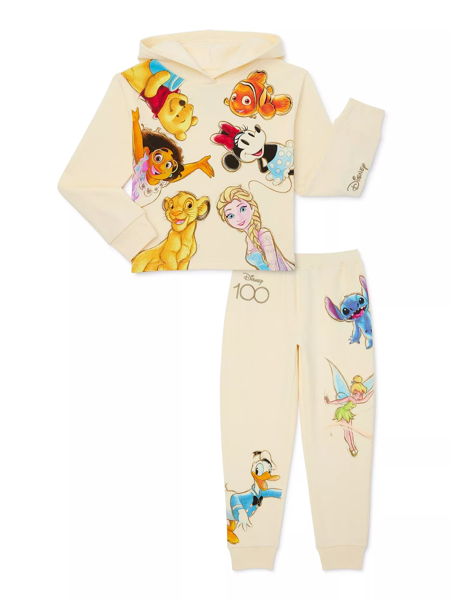 Disney Girls Lilo & Stitch Clothing Set - Stitch Sweatshirt Hoodie, Shorts  and Jogger - 3-Piece Outfit Set - Sizes 4-16