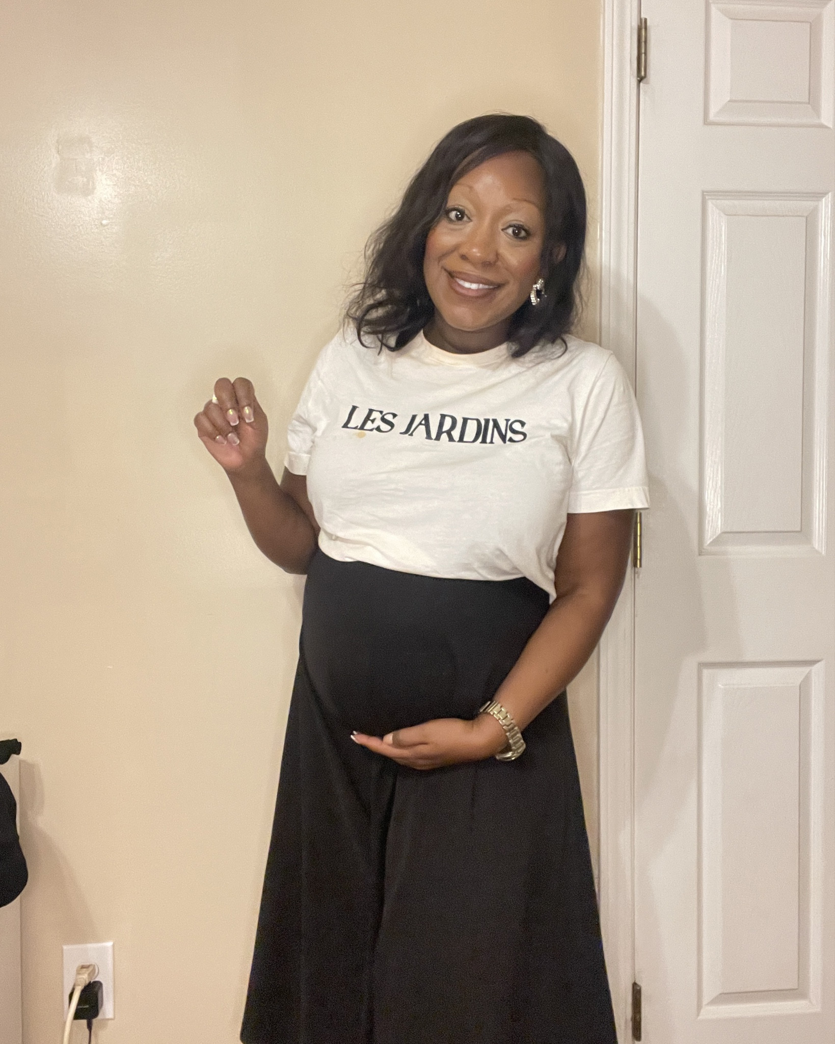 Outfit of the day 🩷✨

Tshirt- H&M 
Midi Skirt-Amazon 
Tights-Amazon 
Boots- TJ Maxx 
Cardigan-Amazon 
Earrings-Target
Watch- Amazon 

#outfitoftheday #outfits 
#winteroutfits #tshirt #midiskirt #boots 

#LTKShoeCrush #LTKStyleTip