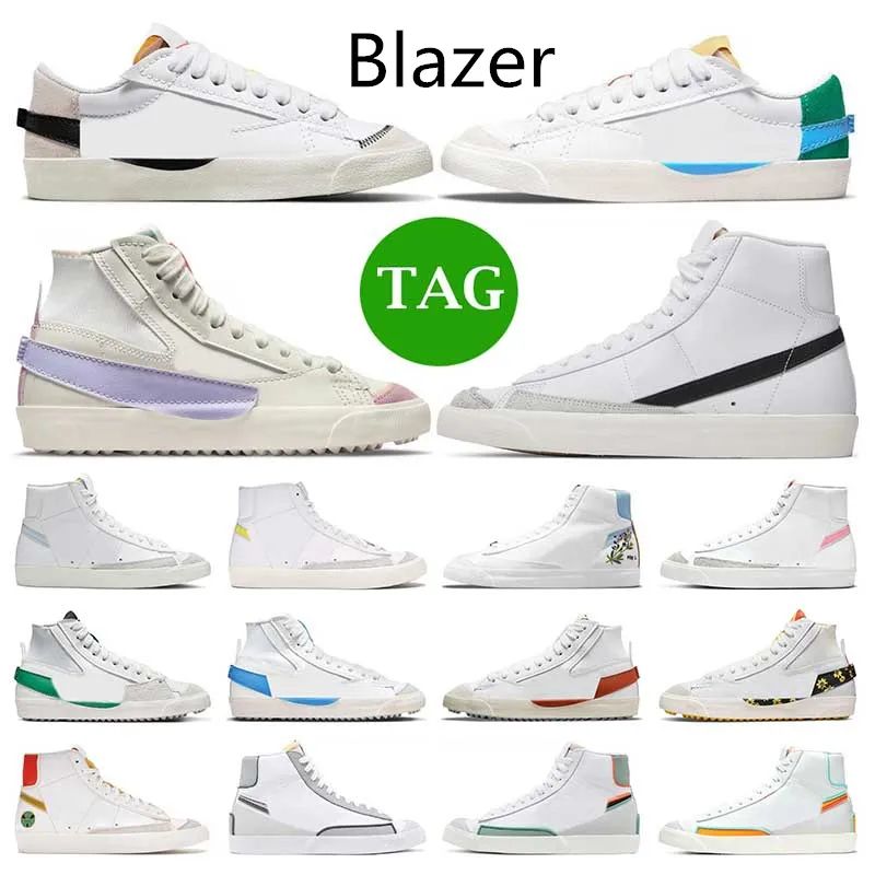 Blazer Mid 77 Vintage White Black Men Shoes Fashion Blazers Jumbo Low Women Sneakers Celestine Bl... | DHGate