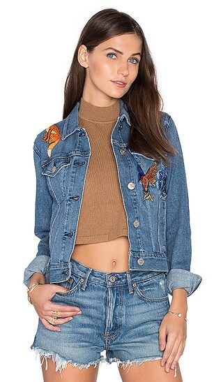 3x1 Emi Embroidered Jacket in Blue | Revolve Clothing
