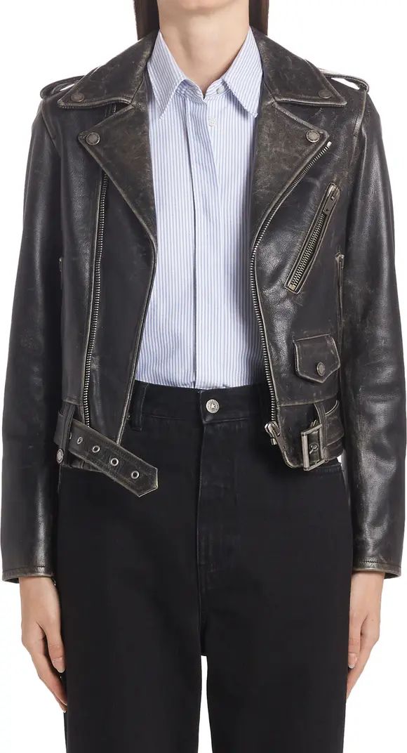 Chiodo Destiny Leather Moto Jacket | Nordstrom
