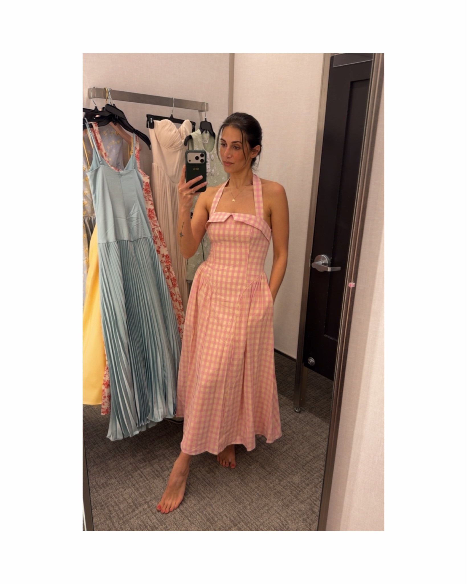 Love this Pink gingham plaid midi dress by Astr the Label. 

#LTKPetite