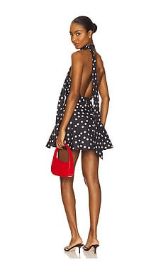 MORE TO COME Brienne Mini Dress in Black & White Dot from Revolve.com | Revolve Clothing (Global)