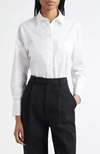 Vince Relaxed Fit Button-Up Shirt in Optic White at Nordstrom Rack, Size Large | Nordstrom Rack