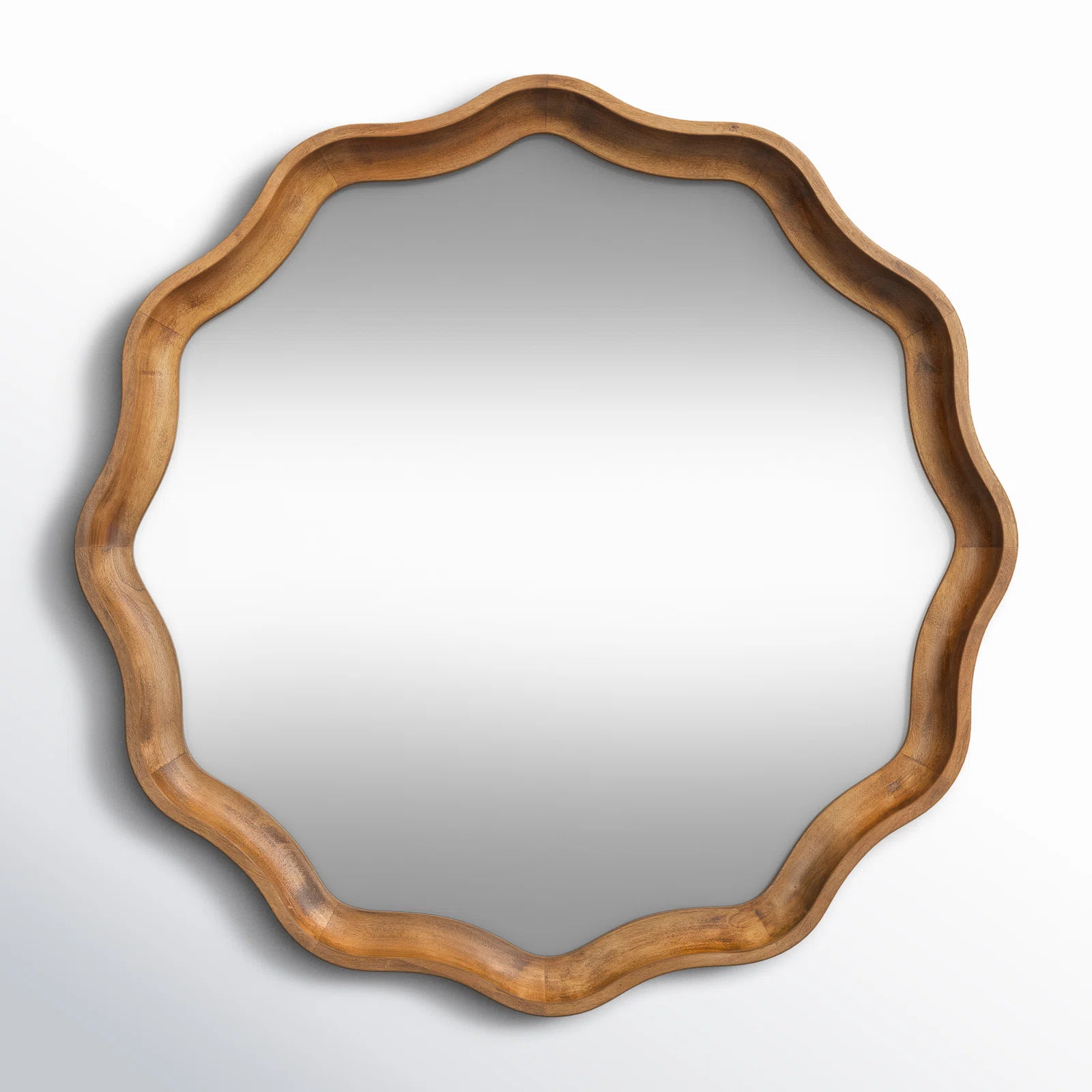 Joss & Main Round Scalloped Wooden Wall Mirror & Reviews | Wayfair | Wayfair North America
