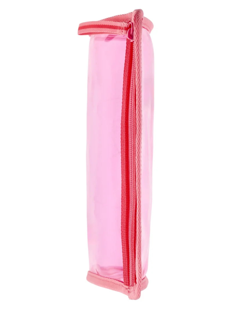 No Boundaries Women's Clear Beach Pouch, Pink | Walmart (US)