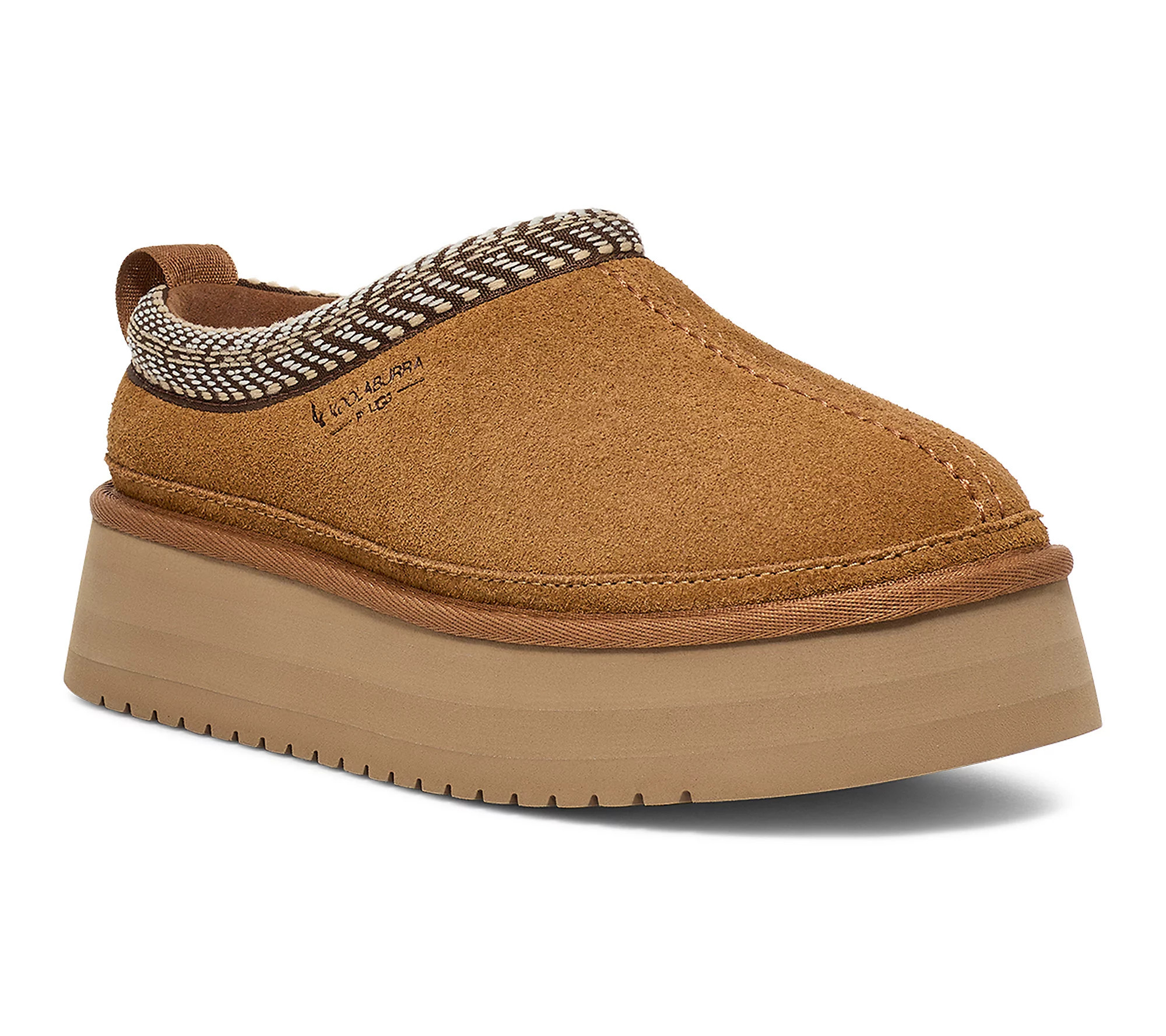 As Is Koolaburra by UGG Suede Slip-Ons Burree Platform | QVC