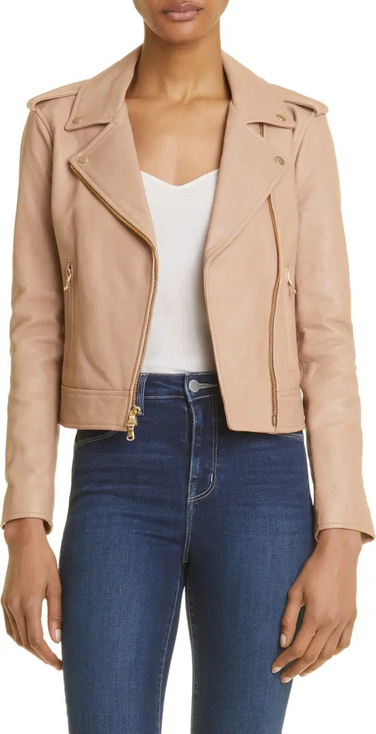 L'AGENCE Leather Biker Jacket | Nordstrom | Nordstrom