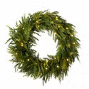 26IN Wreath Prelit Juniper/Norfolk Green | The Container Store