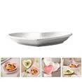 OUNONA Heart Plates Plate Ceramic Serving Shaped Tray Dishdessert Salad Dinner Decorative Valenti... | Walmart (US)