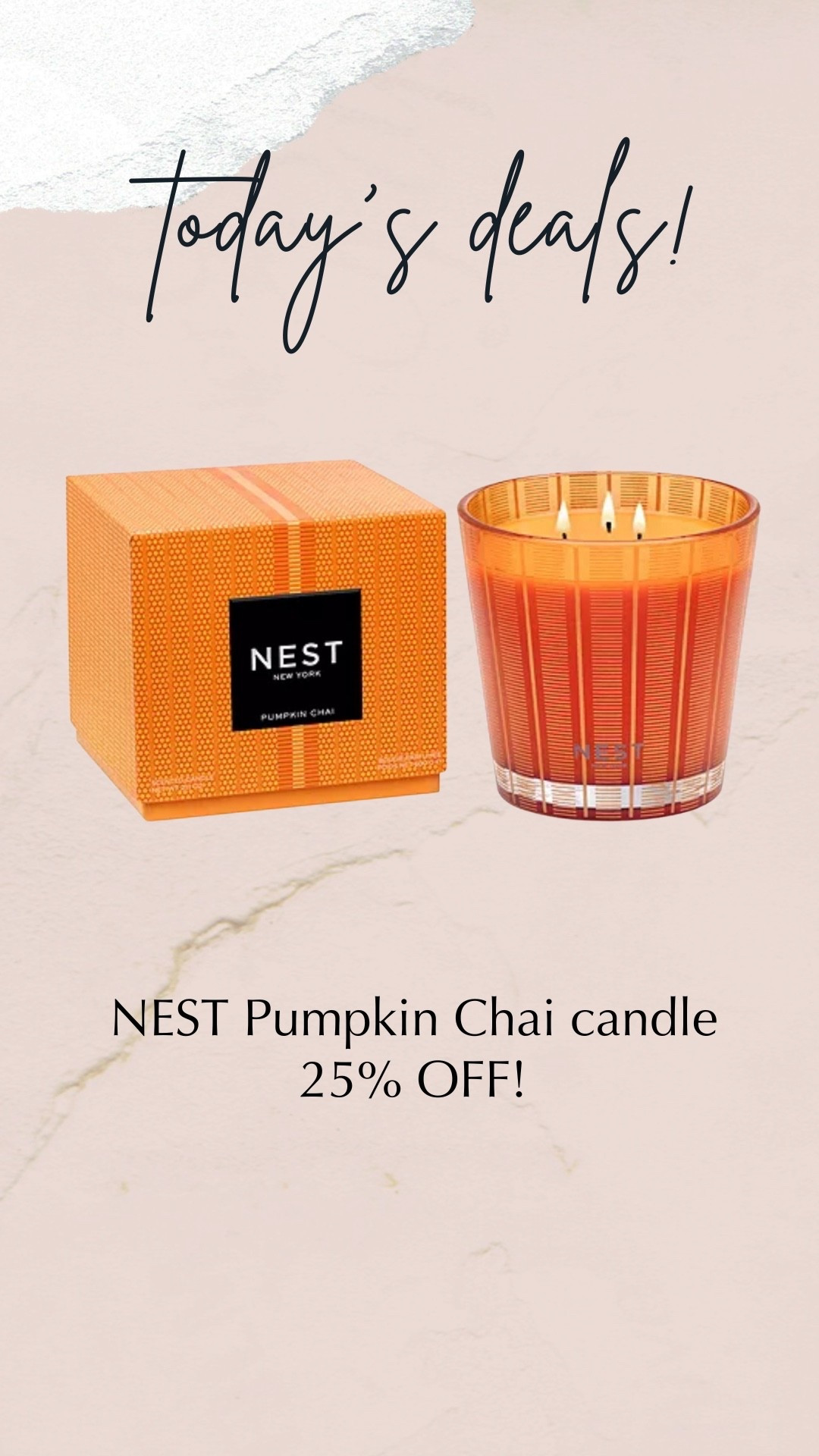 Nest Pumpkin Chai candle, pumpkin candles, fall candles 

#LTKFindsUnder100 #LTKSaleAlert #LTKHome