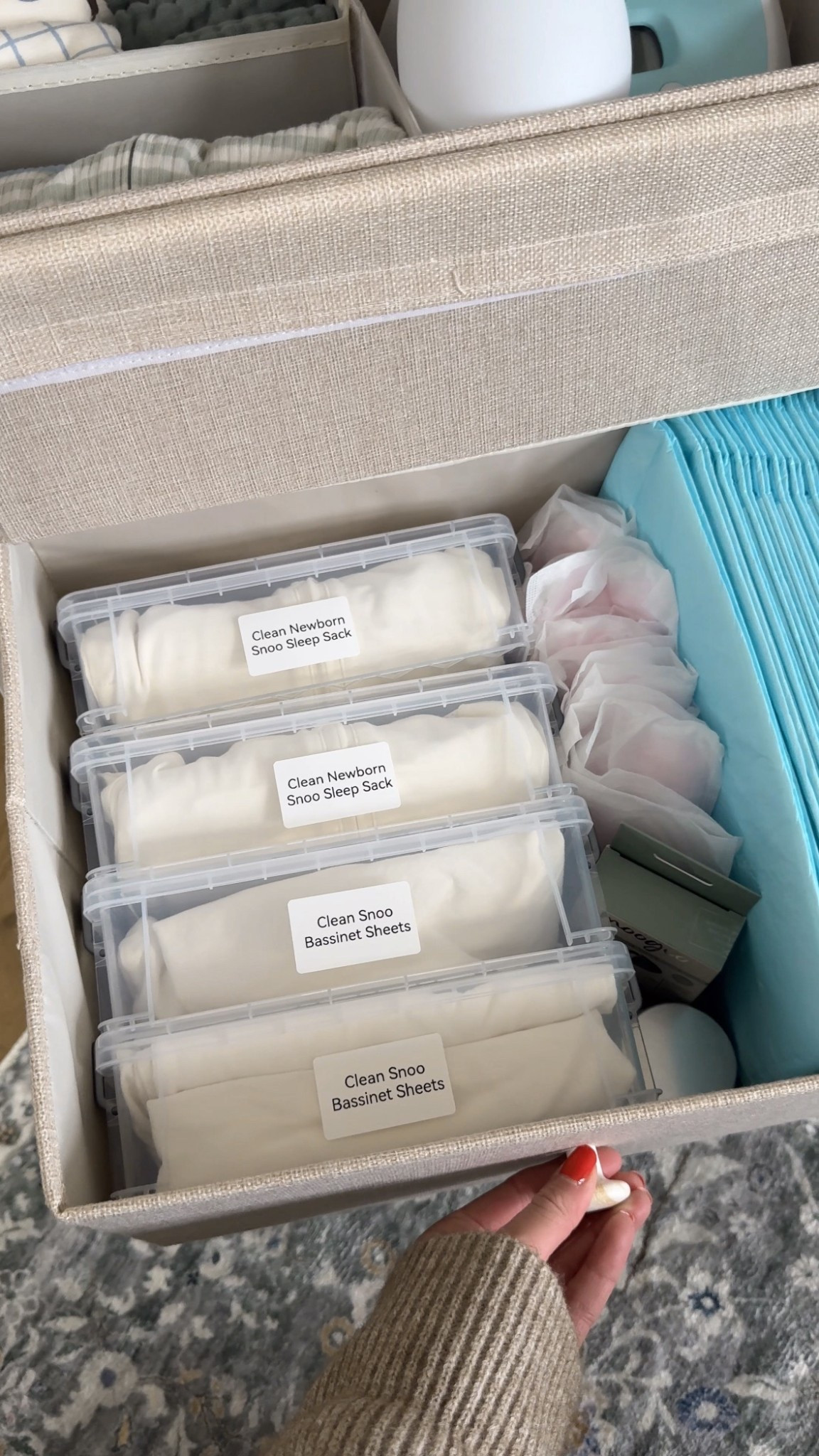 The best organizers for clean baby bassinet sheets & swaddles! 

#LTKmomlife