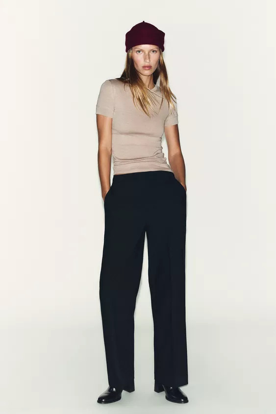 MINIMAL SHORT SLEEVE T-SHIRT | Zara US