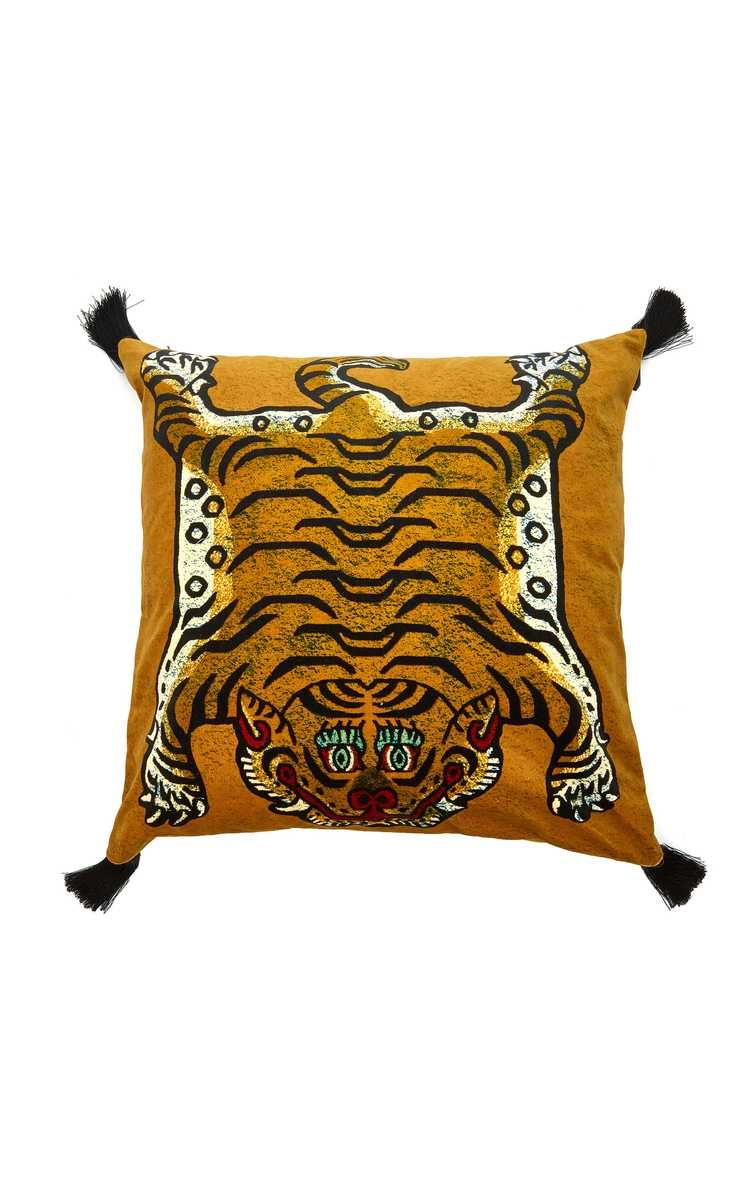 Saber Large Velvet Cushion | Moda Operandi (Global)