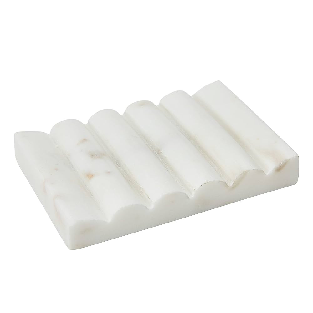 Contemporary Carved Marble Soap Dish for Bathrooms | Amazon (US)