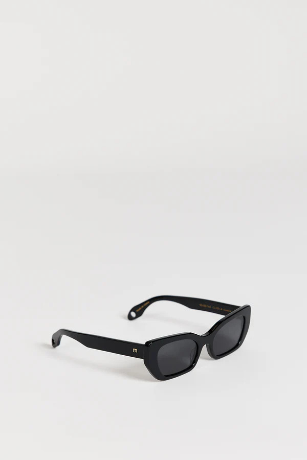 ELISA JOHNSON COOKIE IN GLOSS BLACK SUNGLASSES | DISSH