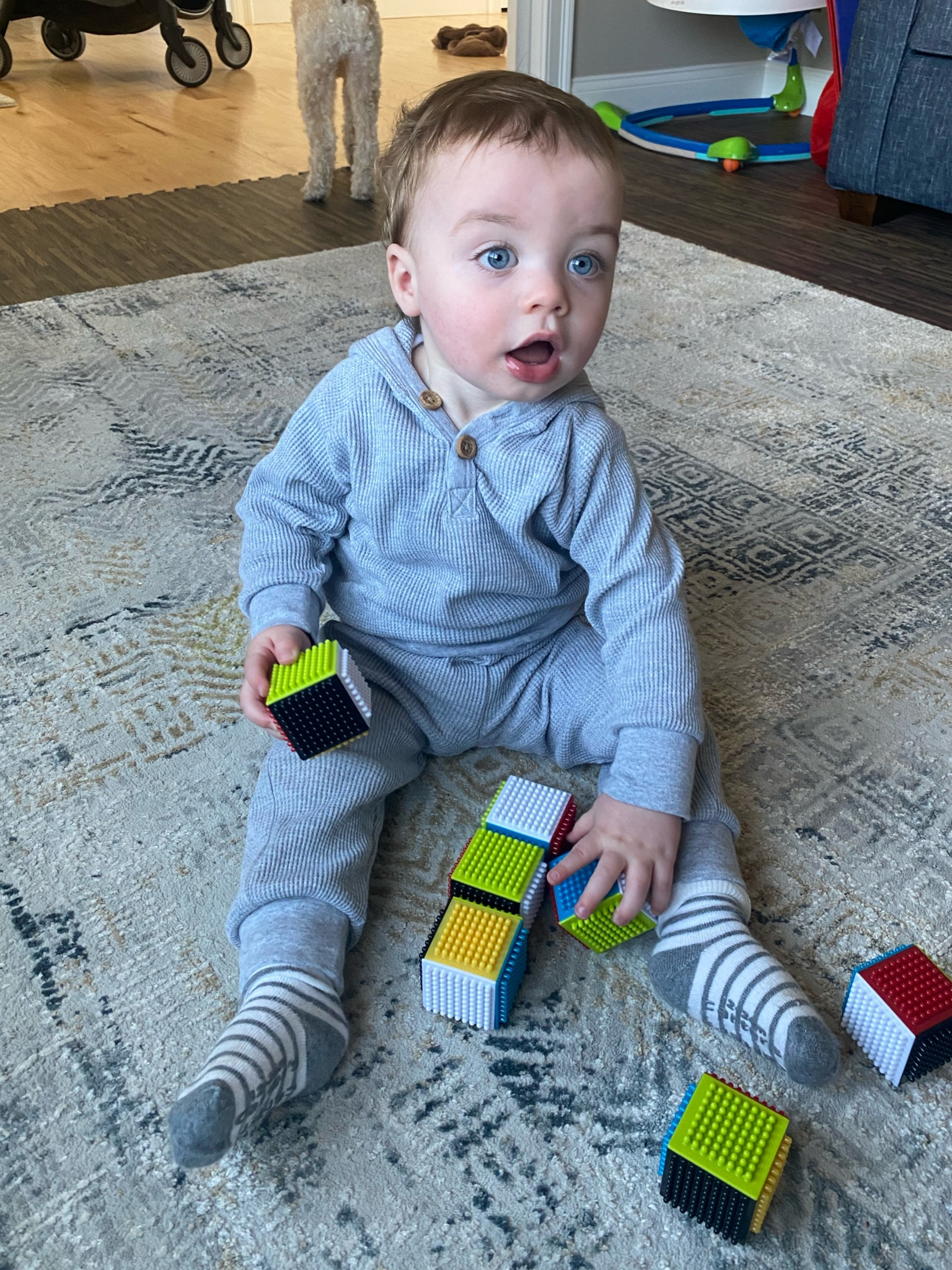 Loving these sensory blocks. I’m always looking for educational toys for my little guy. These blocks are awesome. Perfect for ages 1 and up! 

#LTKunder50 #LTKkids #LTKbaby
