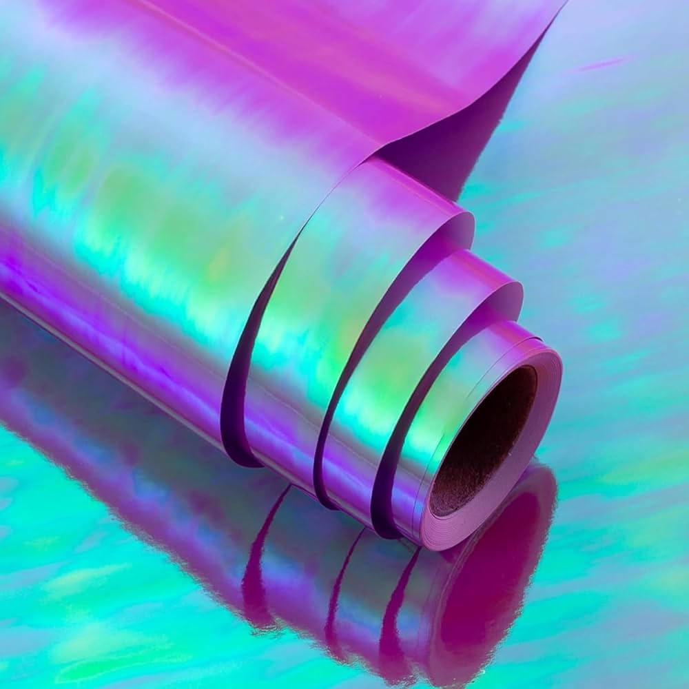 MAYPLUSS Mini Wrapping Paper Roll-46.8 sqft. Purple Solid Color with Iridesent Foil for Birthday,... | Amazon (US)