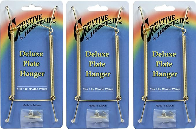 Creative Hobbies® Deluxe Plate Display Hangers, Spring Style - Assembled & Ready to Use - Holds ... | Amazon (US)