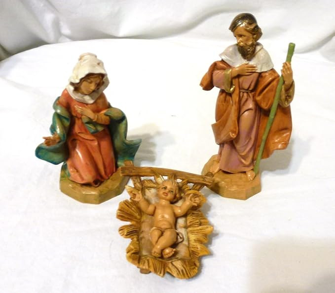 Fontanini by Roman Classic Holy Family Nativity Set, 3-Piece, 5-Inch Each | Amazon (US)