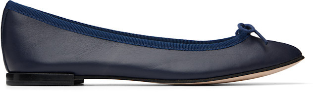 Repetto - Navy Cendrillon Ballerina Flats | SSENSE