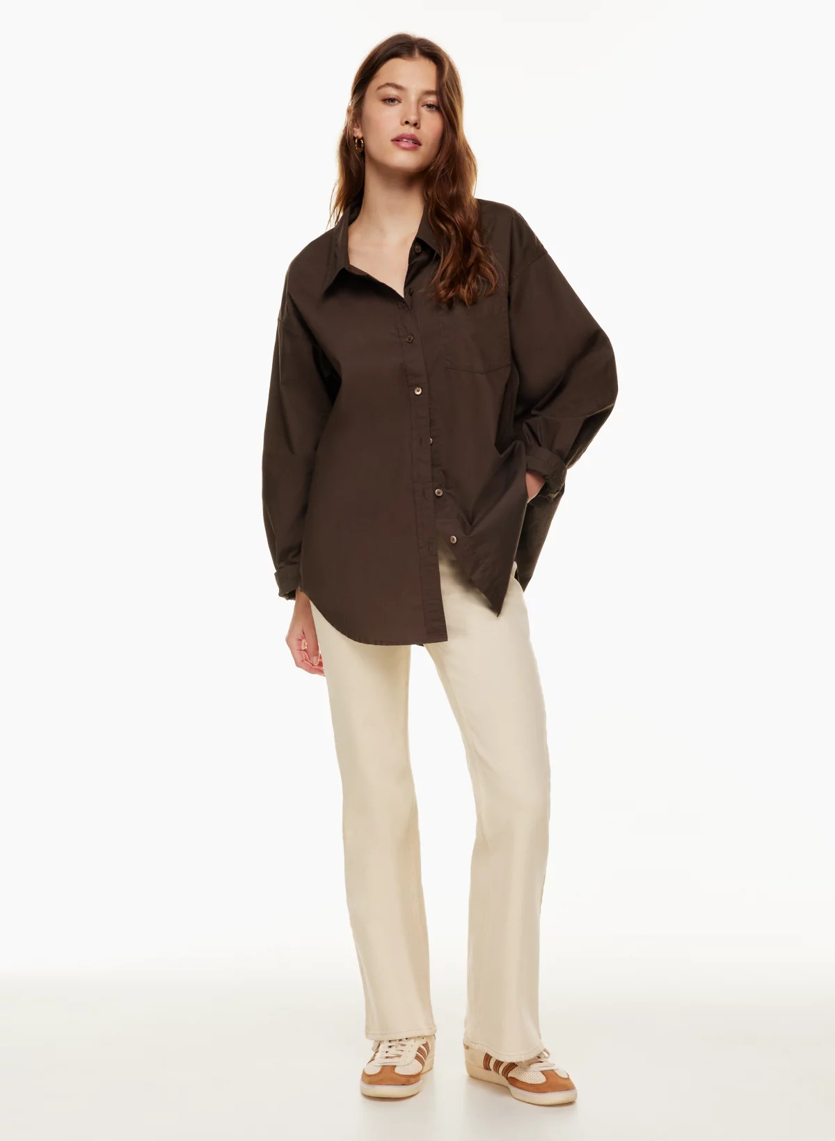 RELAXED POPLIN SHIRT | Aritzia