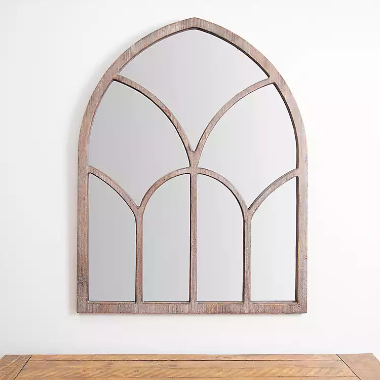 Natural Aspen Wooden Arched Mirror | Kirkland's Home
