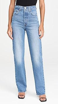 Levi's Womens Ribcage Full Length Jeans | Amazon (US)