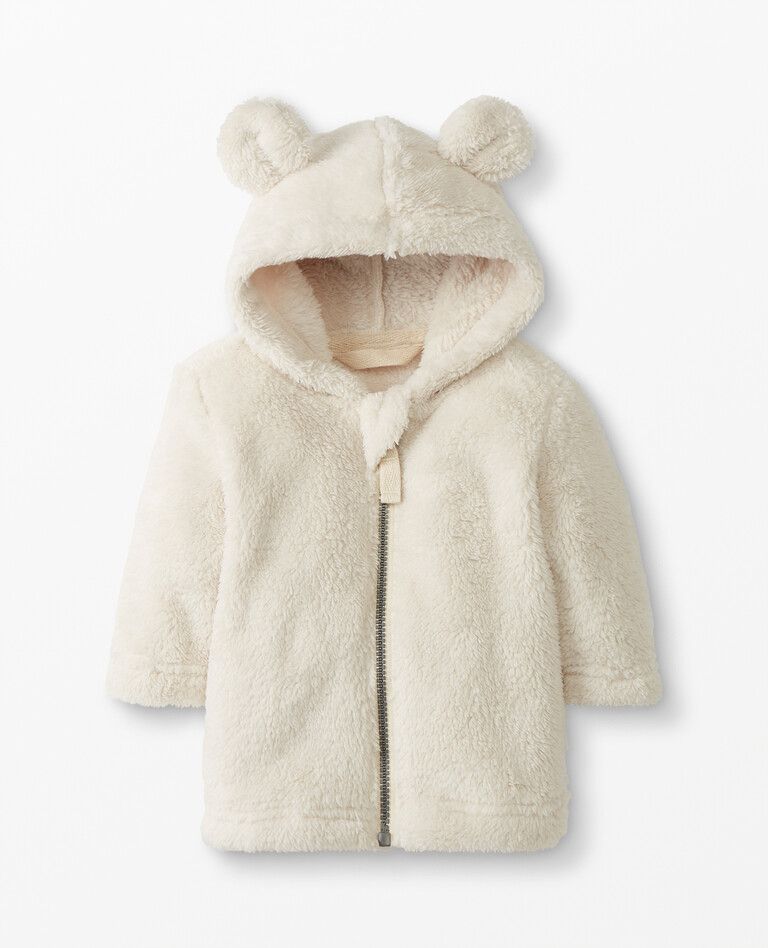 Baby Bear Jacket In Recycled Marshmallow | Hanna Andersson