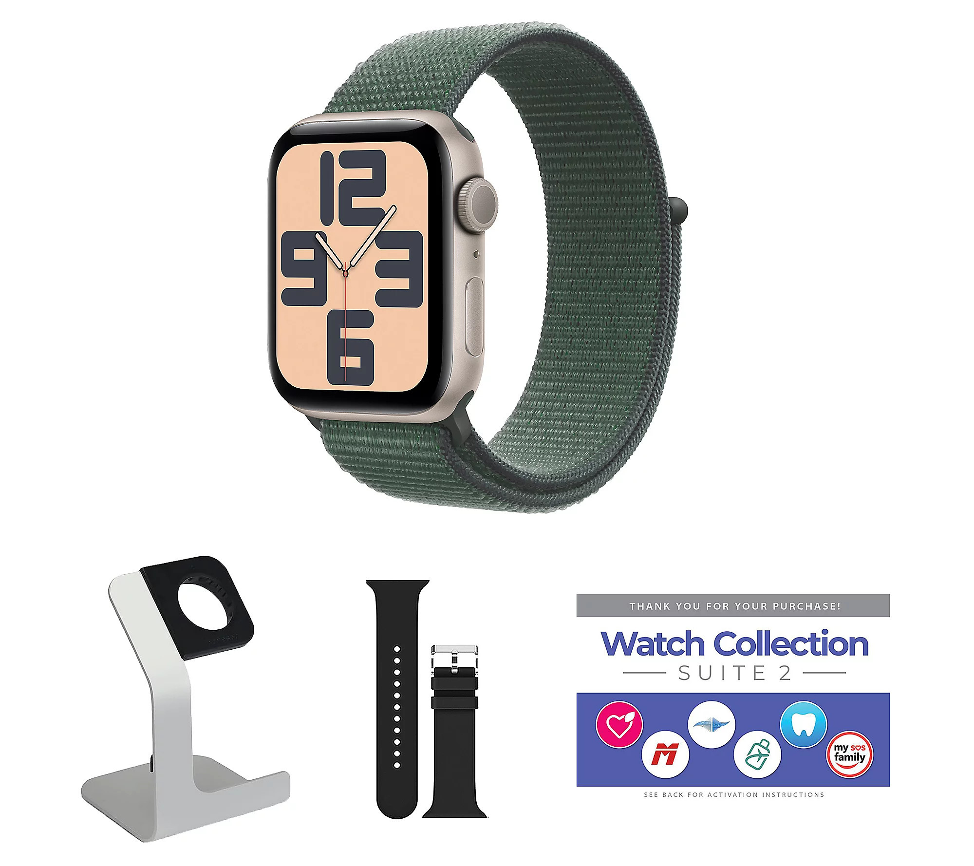 Apple Watch SE 2024 GPS & Cellular 44mm Sport L oop | QVC