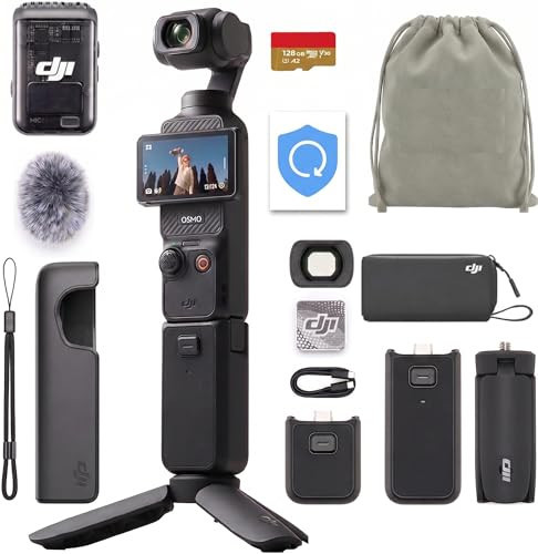 DJI Osmo Pocket 3 Creator Combo 4K 120fps Handheld 3-Axis Gimbal, SD Card, NY Pouch, 1 Year NYC Care Plan and More | Amazon (US)