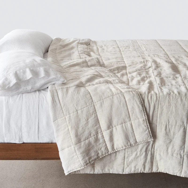 Stonewashed Linen Quilt | The Citizenry