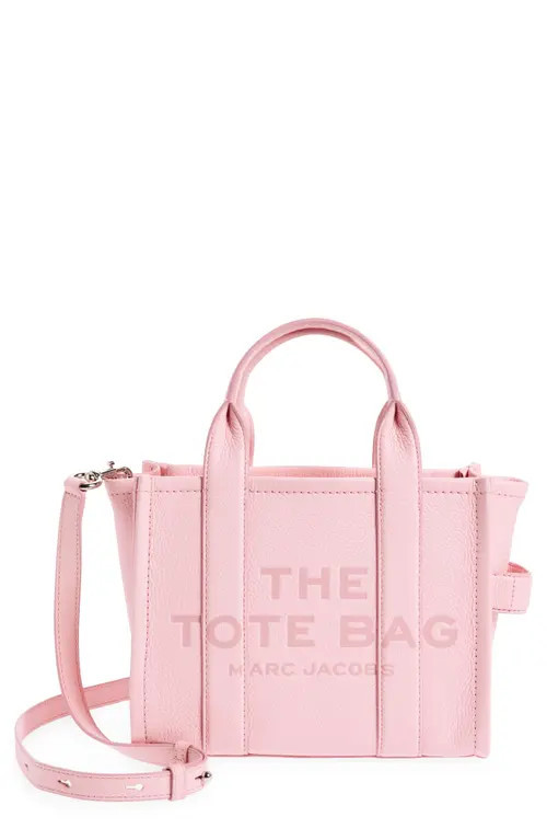 Marc Jacobs The Leather Small Tote Bag in Ribbon Pink at Nordstrom | Nordstrom