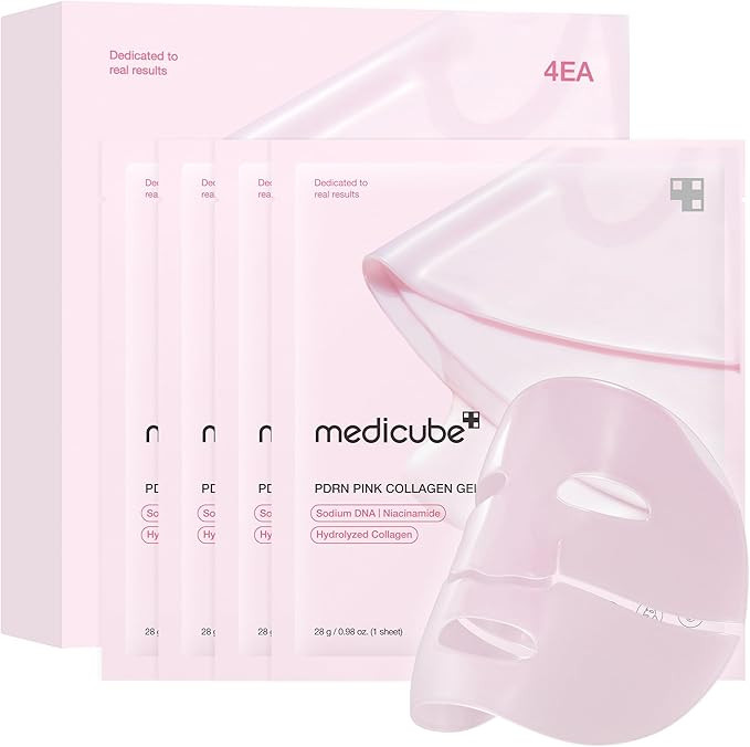 medicube Salmon DNA PDRN pink collagen jelly gel mask | overnight face mask for glass glow skin- ... | Amazon (UK)