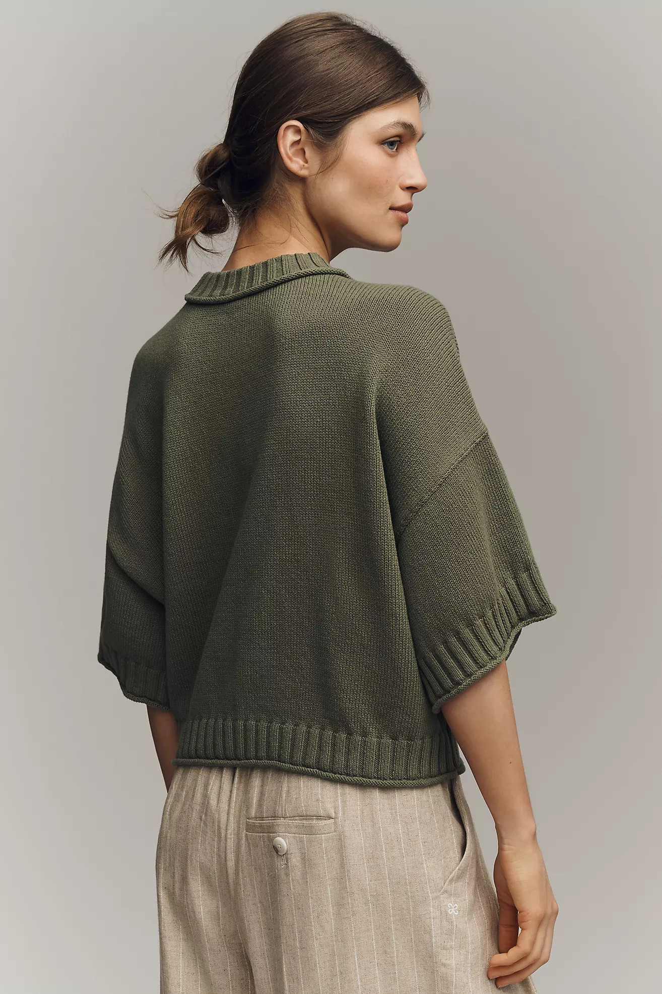 The Goldie Cotton Crew-Neck Sweater | Anthropologie (US)