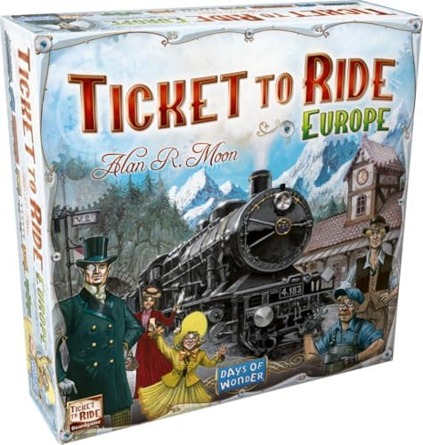 Asmodee Ticket to Ride Europe Board Game - Embark on a Railway Adventure Across The Continent! Fu... | Amazon (US)
