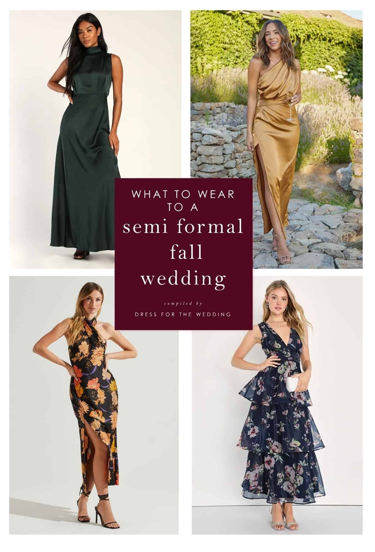 Semi formal dresses for fall weddings 🍁

#LTKootd #LTKgrwm #LTKWedding