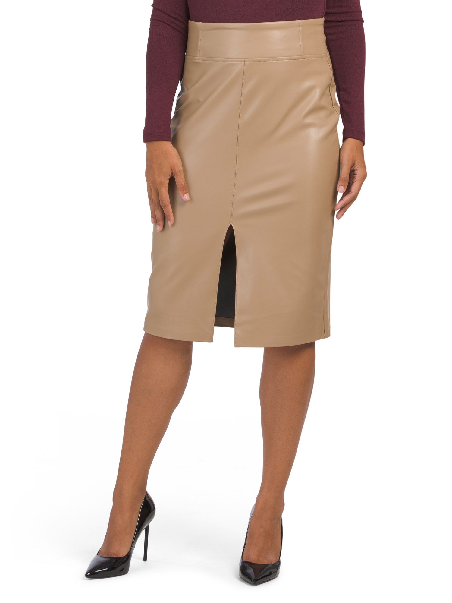 Faux Leather Skirt | TJ Maxx