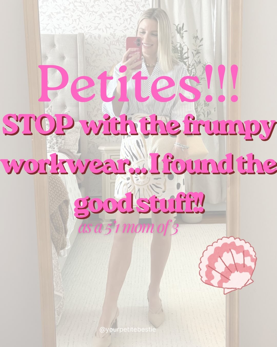 Comment WORK for a 🔗 to everything! 💼 💕 

#petiteworkwear #petitetrousers #petitepants #petitefriendly #officeoutfit workwear GRWN ootd styleinspo styletips outfitstocopy summertime